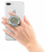 Jumpop Glamour Silver Glitter Smartphone-Fingerholder - поставка и аксесоар против изпускане на вашия смартфон (сив-гланц) 1
