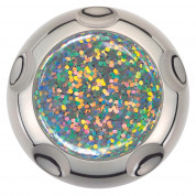 Jumpop Glamour Silver Glitter Smartphone-Fingerholder self-adhesive (spacegrey gloss)  2