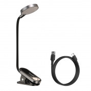 Baseus Comfort Reading Mini Clip LED Lamp (DGRAD-0G) - настолна LED лампа със щипка (бяла светлина)