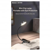 Baseus Comfort Reading Mini Clip LED Lamp (DGRAD-0G) - настолна LED лампа с щипка (бяла светлина) 9