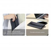 Baseus Folding Series 16 Laptop Sleeve (LBZD-B02) - водоустойчив стилен калъф за Macbook Pro 16 и лаптопи до 16 инча (бял) 13