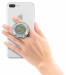 Jumpop Glamour Silver Glitter Smartphone-Fingerholder - поставка и аксесоар против изпускане на вашия смартфон (сребрист-гланц) 1