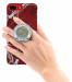 Jumpop Glamour Silver Glitter Smartphone-Fingerholder - поставка и аксесоар против изпускане на вашия смартфон (сребрист-гланц) 2
