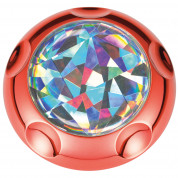 Jumpop Glamour Diamond Cut Smartphone-Fingerholder  - поставка и аксесоар против изпускане на вашия смартфон (червен-гланц) 2