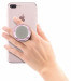 Jumpop Glamour Silver Sparks Smartphone-Fingerholder  - поставка и аксесоар против изпускане на вашия смартфон (розово злато-гланц) 1