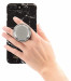 Jumpop Glamour Silver Sparks Smartphone-Fingerholder  - поставка и аксесоар против изпускане на вашия смартфон (сребрист-гланц) 1