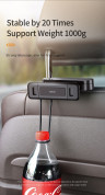 Baseus Fun Journey Backseat Lazy Bracket - поставка за смартфон или таблет за седалката на автомобил (черен) 13