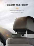 Baseus Fun Journey Backseat Lazy Bracket - поставка за смартфон или таблет за седалката на автомобил (черен) 7
