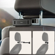 Baseus Fun Journey Backseat Lazy Bracket - поставка за смартфон или таблет за седалката на автомобил (черен) 5