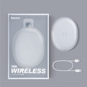 Baseus Jelly Wireless Charger (WXGD-02) - поставка (пад) за безжично зареждане с технология за бързо зареждане (15W) за Qi съвместими устройства (бял) 8