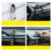 Baseus Beetle Vehicle Hook - закачалка със самозалепващо фолио за автомобили и гладки повърхности (тъмносив) (2 броя) 9