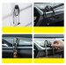 Baseus Beetle Vehicle Hook - закачалка със самозалепващо фолио за автомобили и гладки повърхности (сребрист) (2 броя) 10