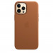 Apple iPhone Leather Case with MagSafe - оригинален кожен кейс (естествена кожа) за iPhone 12 Pro Max (кафяв) 2