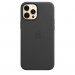 Apple iPhone Leather Case with MagSafe - оригинален кожен кейс (естествена кожа) за iPhone 12, iPhone 12 Pro (черен) 7