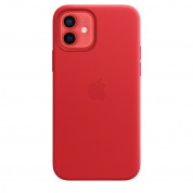 Apple iPhone Leather Case with MagSafe for iPhone 12, iPhone 12 Pro (PRODUCT RED) 1