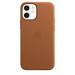 Apple iPhone Leather Case with MagSafe - оригинален кожен кейс (естествена кожа) за iPhone 12 Mini (кафяв) 3