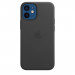 Apple iPhone Leather Case with MagSafe - оригинален кожен кейс (естествена кожа) за iPhone 12 Mini (черен) 3