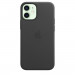 Apple iPhone Leather Case with MagSafe - оригинален кожен кейс (естествена кожа) за iPhone 12 Mini (черен) 1