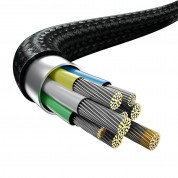 Baseus Flash Series 2-in-1 USB-C & Lenovo Square Plug Cable (CA1T2-B01) (200 cm) (black) 2
