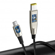 Baseus Flash Series 2-in-1 USB-C & Lenovo Square Plug Cable (CA1T2-B01) - USB-C кабел с допълнителен адаптер за Lenovo лаптопи и бързо зареждане на устройства с USB-C порт (200 см) (черен) 3