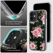 Spigen Cyrill Cecile Case Pink Floral - хибриден кейс с висока степен на защита за iPhone 12 mini (цветни мотиви) 8