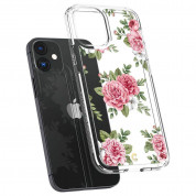 Spigen Cyrill Cecile Case Pink Floral - хибриден кейс с висока степен на защита за iPhone 12 mini (цветни мотиви) 5