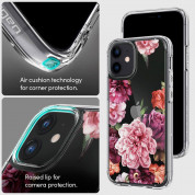 Spigen Cyrill Cecile Case Rose Floral - хибриден кейс с висока степен на защита за iPhone 12 mini (цветни мотиви) 8