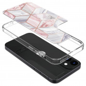 Spigen Cyrill Cecile Case Pink Marble - хибриден кейс с висока степен на защита за iPhone 12 mini (светлорозов) 4