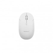 Macally Bluetooth Optical Quiet Click Mouse - безжична блутут мишка за PC и Mac (бял)  4