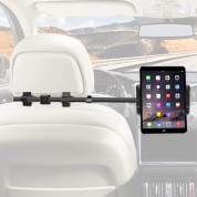 Macally Dual Position Car Seat Headrest Mount - поставка за смартфон или таблет за седалката на автомобил (черен)