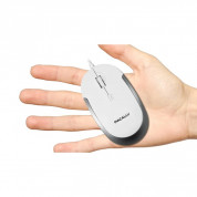 Macally USB-C Optical Quiet Click Mouse - USB-C оптична мишка за PC и Mac (бял) 3