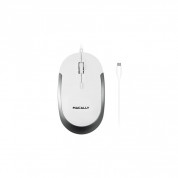Macally USB-C Optical Quiet Click Mouse for Mac/PC (white) 1