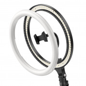 Baseus Photo Ring Flash 26 cm - универсален трипод с LED светлина за смартфони (23 см) (черен) 1