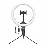 Baseus Photo Ring Flash 26 cm - универсален трипод с LED светлина за смартфони (23 см) (черен)