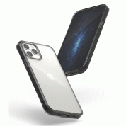 Ringke Fusion Crystal Case - хибриден удароустойчив кейс за iPhone 12, iPhone 12 Pro (сив) 3