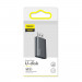 Baseus Travel Memory Stick 32GB (ACUP-B0A) - USB флаш памет с 32GB капацитет и допълнителен USB-A порт за зареждане на мобилни устройства (тъмносив) 7