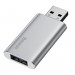 Baseus Travel Memory Stick 32GB (ACUP-B0S) - USB флаш памет с 32GB капацитет и допълнителен USB-A порт за зареждане на мобилни устройства (сребрист) 4