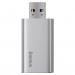 Baseus Travel Memory Stick 32GB (ACUP-B0S) - USB флаш памет с 32GB капацитет и допълнителен USB-A порт за зареждане на мобилни устройства (сребрист) 2