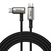 Baseus Hammer USB-C to USB-C Cable PD 2.0 100W (CATPN-01) - здрав кабел за бързо зареждане за устройства с USB-C порт (150 см) (черен)
