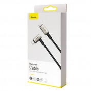 Baseus Hammer USB-C to USB-C Cable PD 2.0 100W (CATPN-01) - здрав кабел за бързо зареждане за устройства с USB-C порт (150 см) (черен) 8