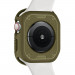 Spigen Rugged Armor Case - хибриден кейс с висока степен на защита за Apple Watch 44мм, 45мм (тъмнозелен) 5