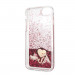 Guess Liquid Glitter Hearts Case - дизайнерски кейс с висока защита за iPhone SE (2022), iPhone SE (2020), iPhone 8, iPhone 7 (червен) 3