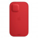 Apple iPhone Leather Sleeve with MagSafe - оригинален кожен калъф, тип джоб за iPhone 12, iPhone 12 Pro (червен) 3