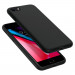 Spigen Liquid Crystal Case - тънък качествен термополиуретанов кейс за iPhone SE (2022), iPhone SE (2020), iPhone 8, iPhone 7 (черен)  6