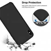 Vennus Silicone Case Lite - силиконов (TPU) калъф за iPhone 12, iPhone 12 Pro (черен) 6
