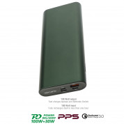 4smarts Power Bank Enterprise 2 20000mAh 130W with Quick Charge and PD (olive green)