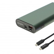 4smarts Power Bank Enterprise 2 20000mAh 130W with Quick Charge and PD - външна батерия с USB-C изход и технологии за бързо зареждане (тъмнозелен) 3