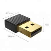Orico USB Mini Bluetooth 5.0 Adapter - bluetooth 5.0 адаптер за компютри и лаптопи (черен) 3