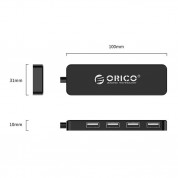 Orico USB 2.0 Hub 4 Port - 4ри портов USB 2.0 хъб (черен)  5