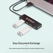 Orico USB 2.0 Hub 4 Port - 4ри портов USB 2.0 хъб (черен)  8